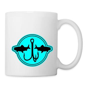 Fishing Symbol Fish Hook - Mug - white - Right