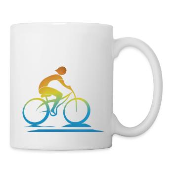 Cycliste - Mug blanc - blanc - Droite