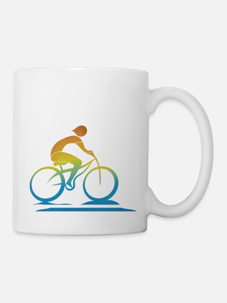 Radfahrer - Tasse - Weiß