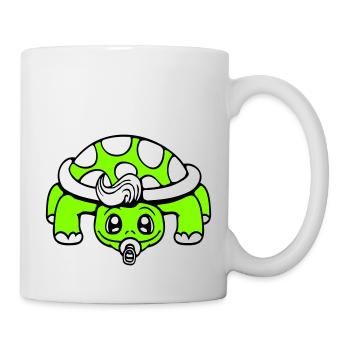 Tortue Bébé Sucette Petit Enfant Bambin - Mug blanc - blanc - Droite