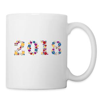 Fleurs 2018 - Mug blanc - blanc - Droite