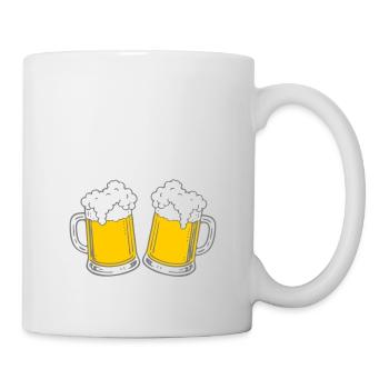 Bier - Ein Prosit der Gemütlichkeit - Tasse - Weiß - Rechts