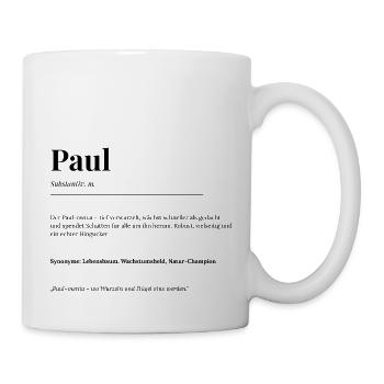 Paul - Tasse - Weiß - Rechts