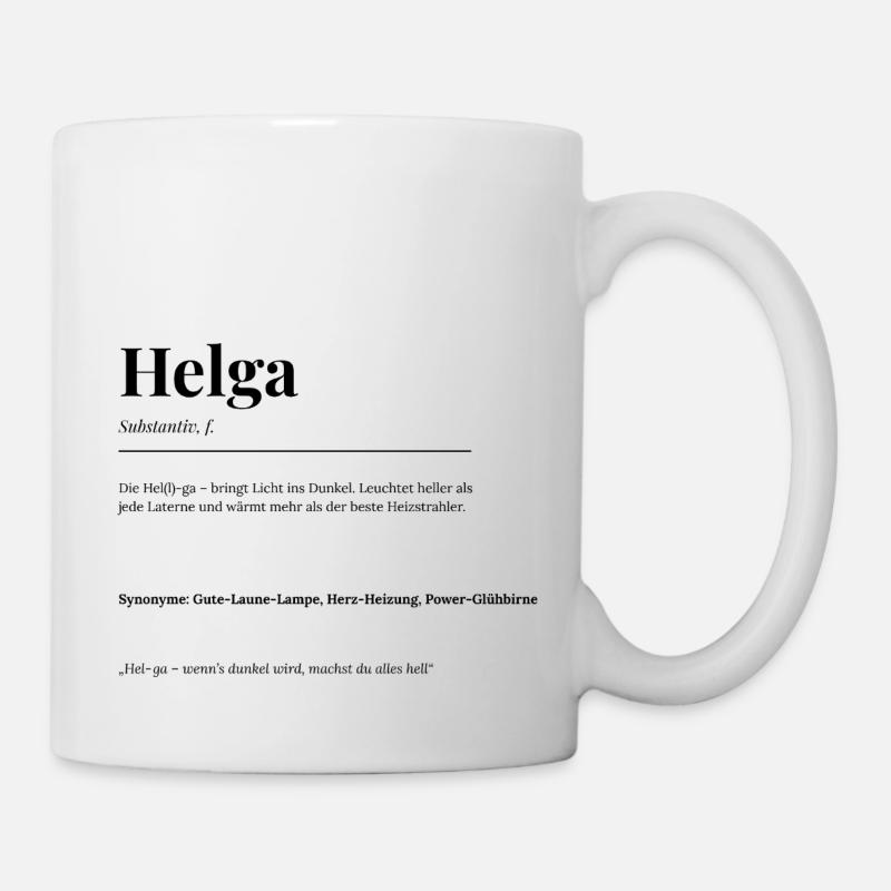 Helga - Tasse - Weiß