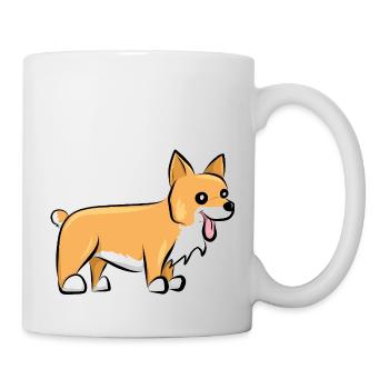 Corgi gallois Pembroke - Mug blanc - blanc - Droite
