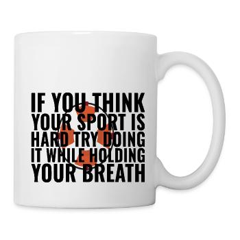 Fier nageur - Citation sportive sarcastique - Mug blanc - blanc - Droite