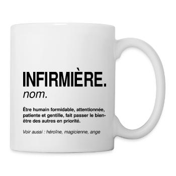 Infirmière Définition Héroïne du Quotidien - Mug blanc - blanc - Droite