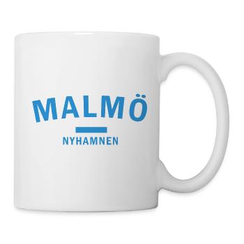 Malmö Nyhamnen City Skyline Design - Tasse - Weiß - Rechts
