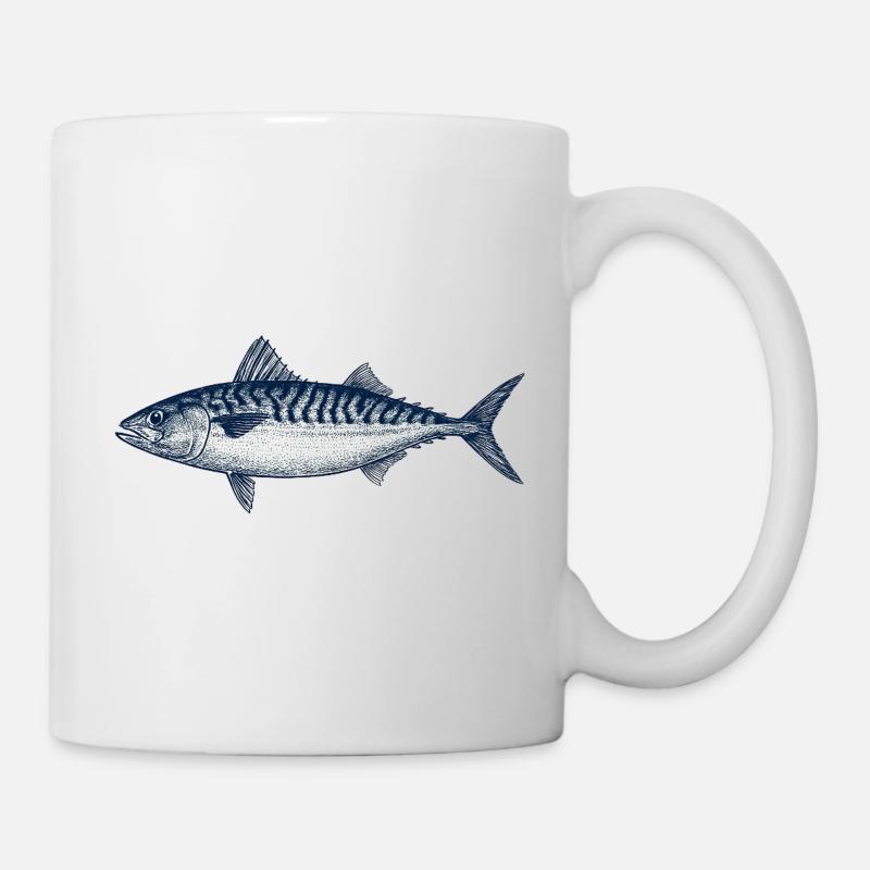 Ornamental Fish Illustration for Marine Decor - Mug - white