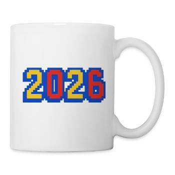 Année du Pixel Art 2026 - Mug blanc - blanc - Droite