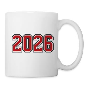 Year 2026 in sports style - Mug - white - Right