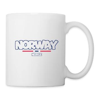Norvège - Norvège - Norvège - Drapeau - Scandinavie - Mug blanc - blanc - Droite