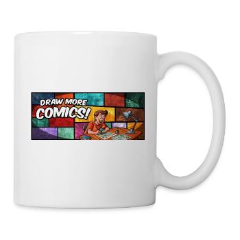 Draw More Comics! - Tasse - Weiß - Rechts