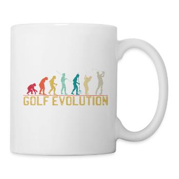 Golf Evolution Silhouette Design - Mug - white - Right