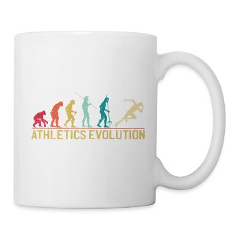 Evolution of Human Athletes Art Print - Mug - white - Right
