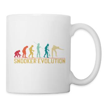 Snooker-Evolution-Silhouette-Design - Tasse - Weiß - Rechts