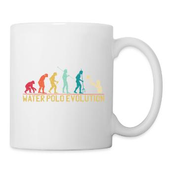 Water Polo Evolution Progression Design - Mug - white - Right
