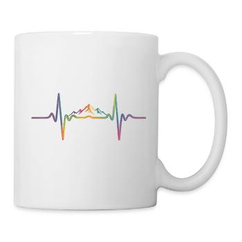 Motif de montagne nature paysage montagnes - Mug blanc - blanc - Droite