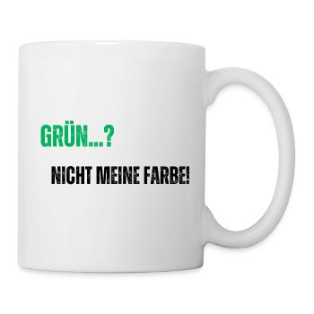 Green not my color - Mug - white - Right