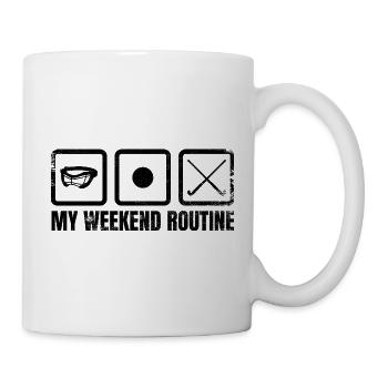 Fin de semaine de hockey sur gazon - Mug blanc - blanc - Droite
