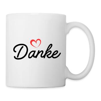 Herzlinienhandschrift Liebe - Tasse - Weiß - Rechts