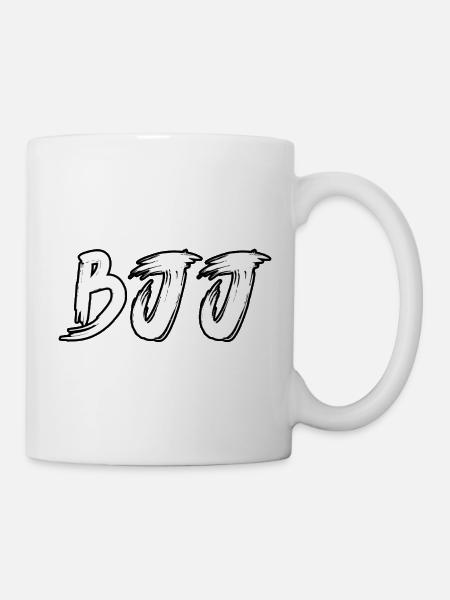 Ceinture blanche BJJ – Conception de rang Jiu Jitsu - Mug blanc - blanc