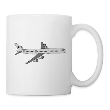 avion - Mug blanc - blanc - Droite
