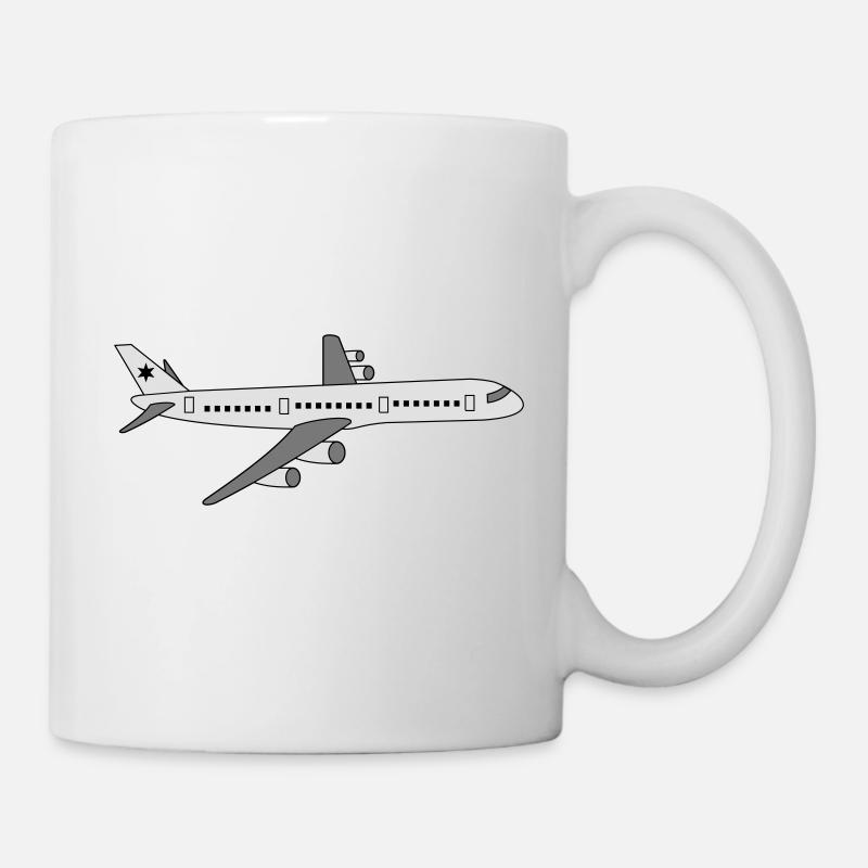 Flugzeug - Tasse - Weiß