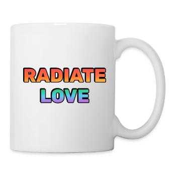 Radiate Love Gradient Typography - Mug - white - Right