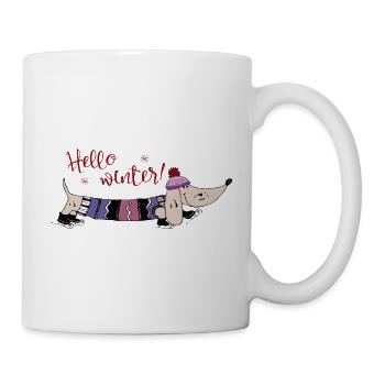 hello winter - Mug - white - Right