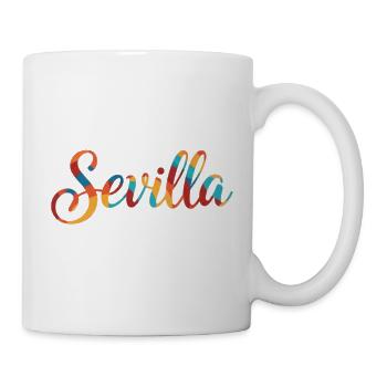 Sevilla Regenbogen Script - Tasse - Weiß - Rechts