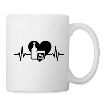 Rum Heart Aperitif Cocktail - Mug - white - Right