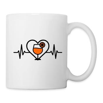 Spritz Heart Cocktail Aperitif - Mug - white - Right