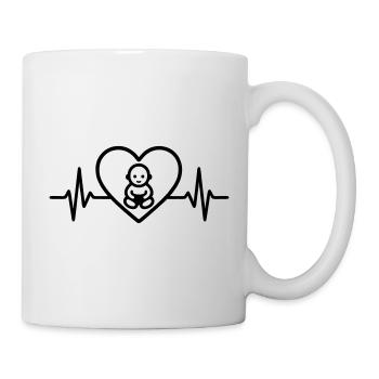 Baby Heart Family Parents - Mug - white - Right