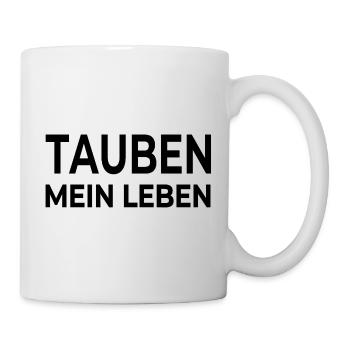 Tauben - Tasse - Weiß - Rechts