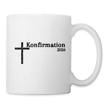 Geschenkideen zur Konfirmation 2026 Kreuz - Tasse - Weiß - Rechts