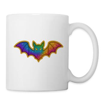 Galaktische Bat-Glitzerfledermaus - Tasse - Weiß - Rechts