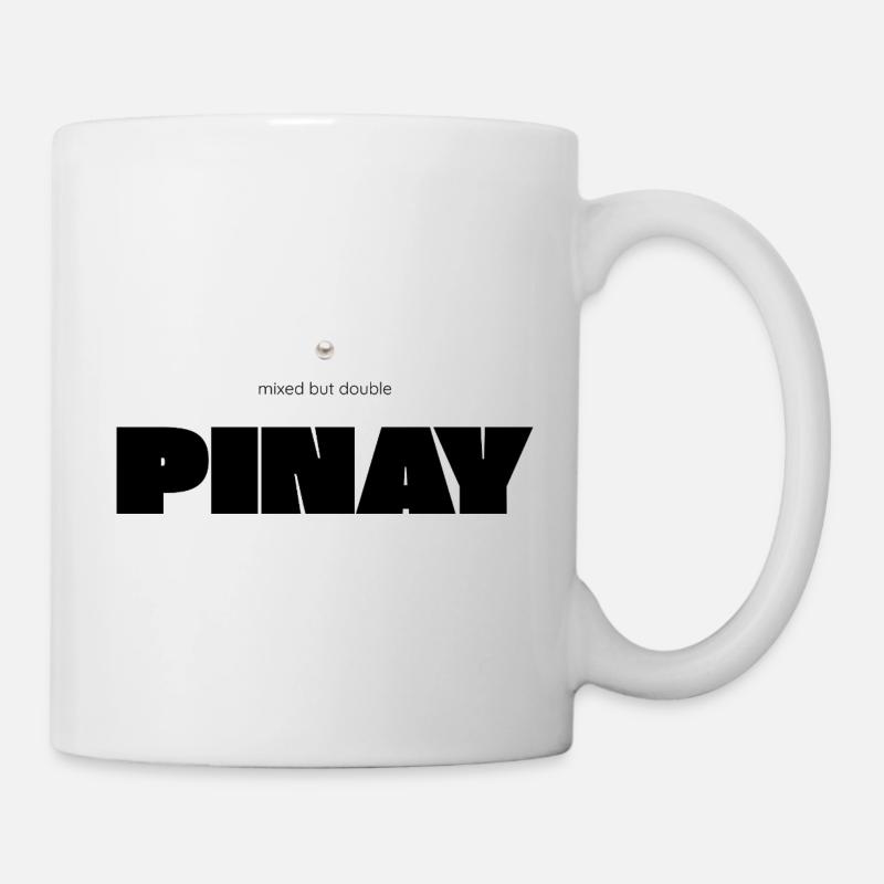 Mixed but Double – Pinay Diversity Statement - Mug - white