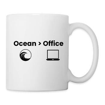 Ocean > Office – Abenteuer Shirt - Tasse - Weiß - Rechts