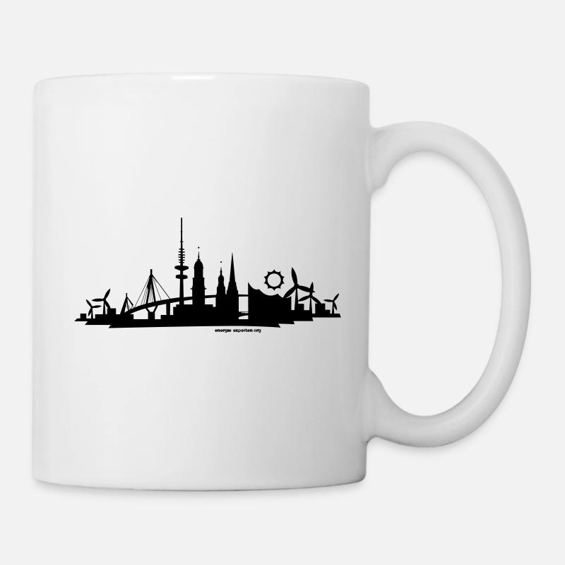 Ligne d’horizon « Hambourg » - Mug blanc - blanc