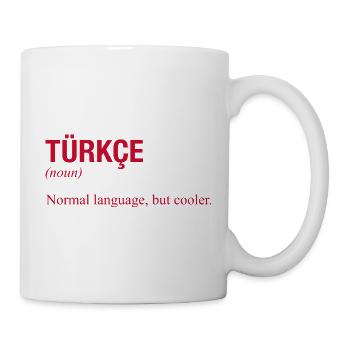 Turkish language Türkische Sprache - Tasse - Weiß - Rechts