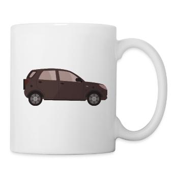 Voiture - Mug blanc - blanc - Droite