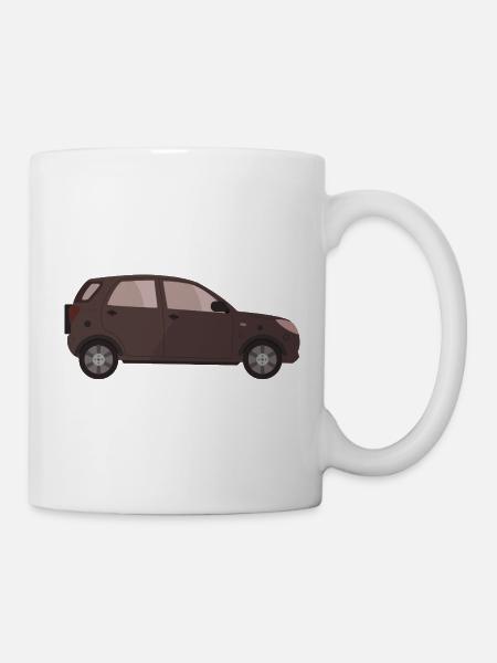 Auto - Tasse - Weiß