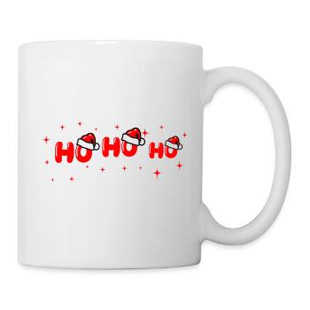 Lettrage Ho Ho Ho Santa - Mug blanc - blanc - Droite