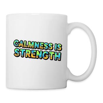 Calmness is Strength Tie-Dye - Mug - white - Right