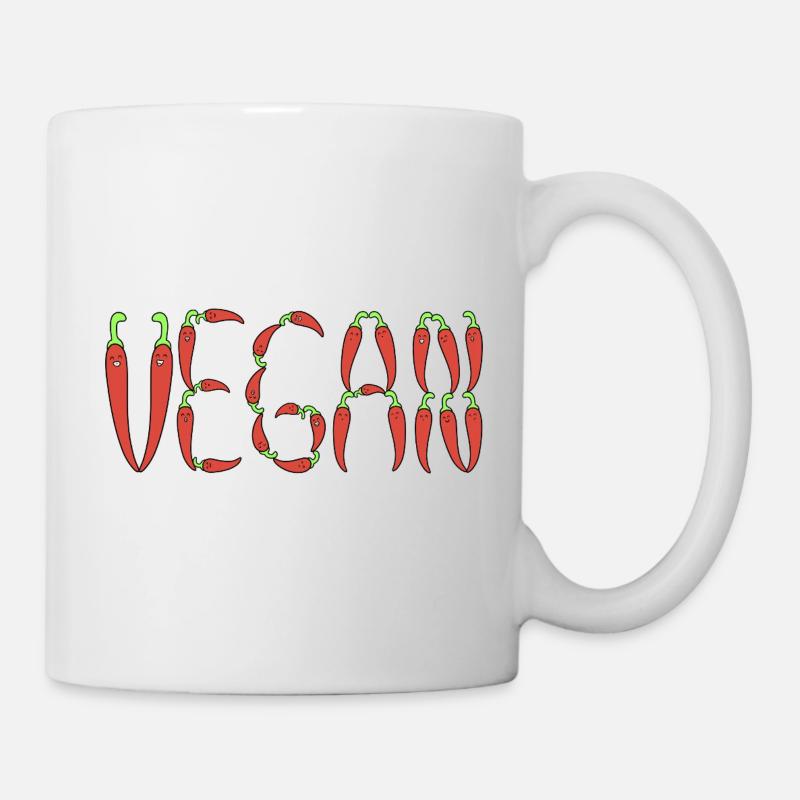 Veganer Chili - Tasse - Weiß