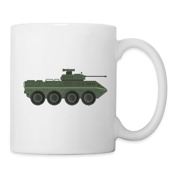 Camion militaire - Mug blanc - blanc - Droite