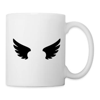 Engel Piktogramm | Schutzengel & Glaube Symbol - Tasse - Weiß - Rechts