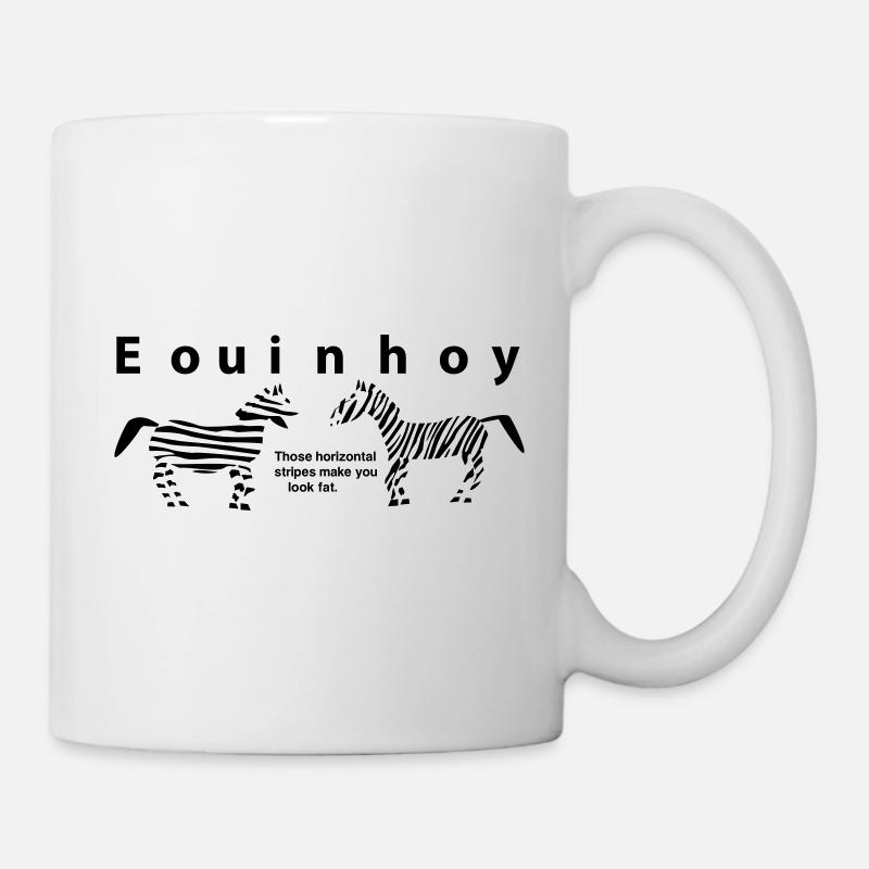 Zebras der Evolutionstheorie - Tasse - Weiß