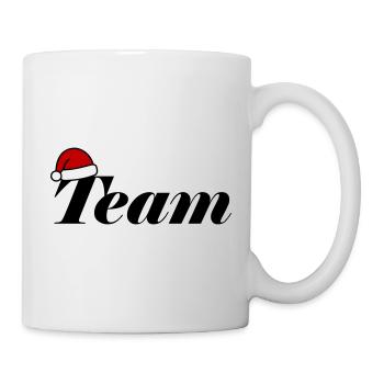 Équipe Chapeau de Noël - Mug blanc - blanc - Droite